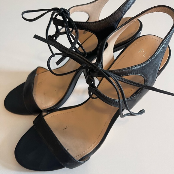 Pour La Victoire PLV Black Tie Stiletto Heeled Sandals - Picture 8 of 10